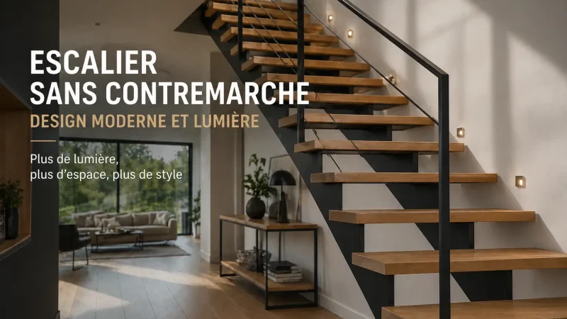 Escalier sans contremarche : une esthétique légère pour moderniser votre intérieur Escalier sans contremarche_1