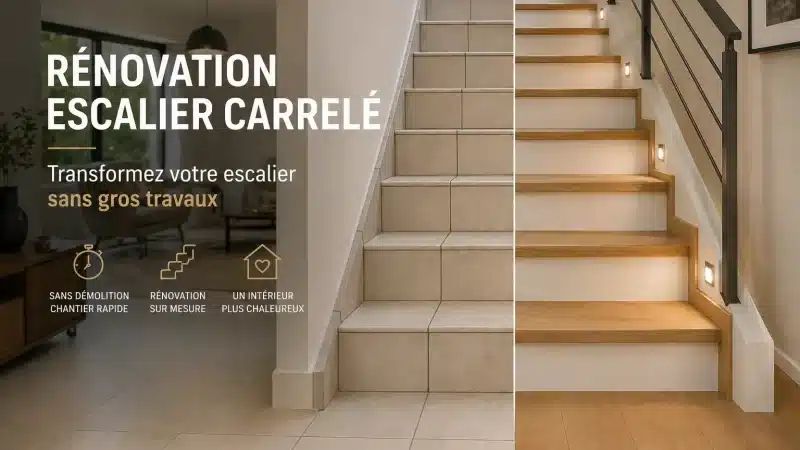 Rénovation d'un escalier carrelé : comment le moderniser sans gros travaux ? escalier carrelé_1