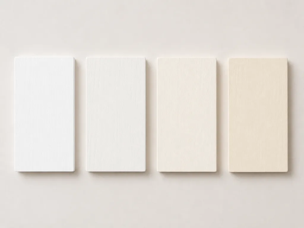 Différentes teintes de blanc pour un escalier
