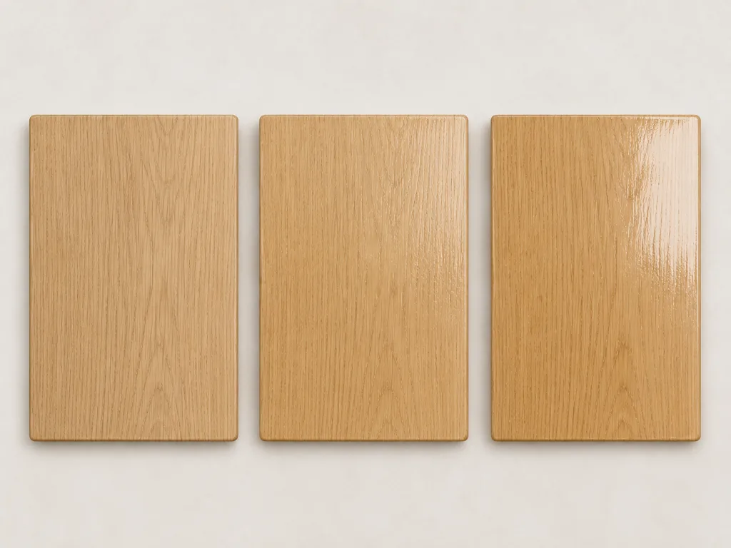 Effet et différence d'un bois vitrifié