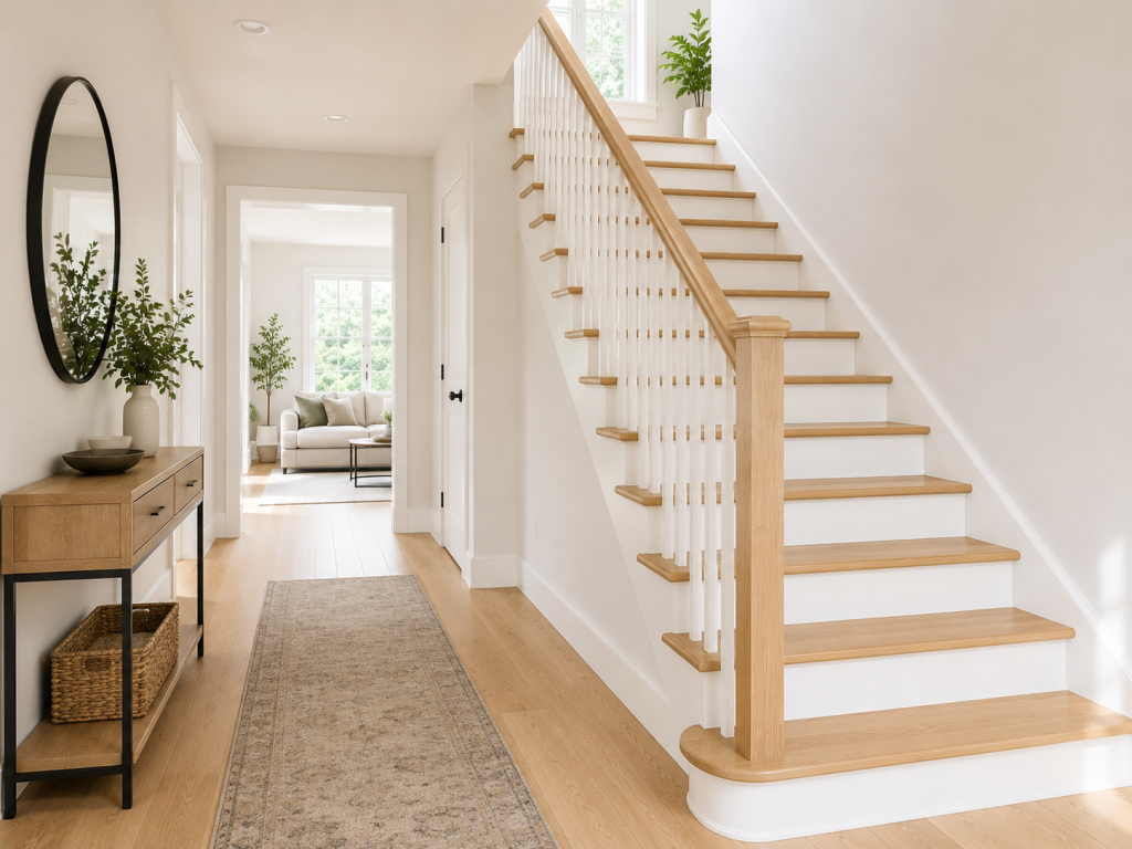 Escalier beau et neuf