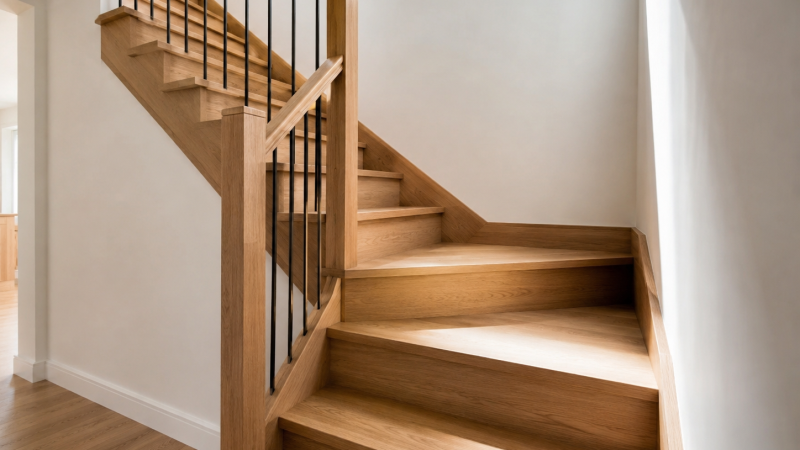 Escalier quart tournant