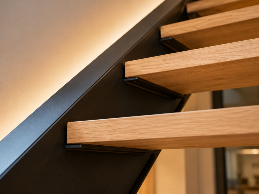 Escalier quart tournant sans contremarche