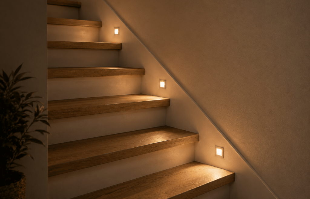 LED encastrées dans le limon