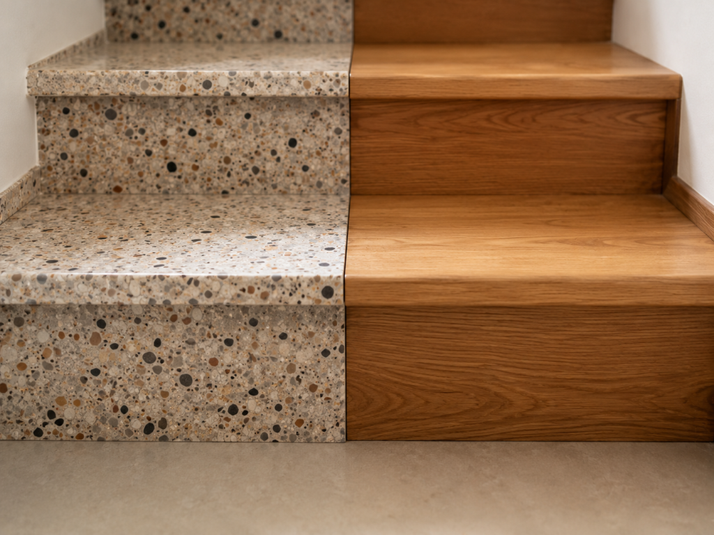 Différence Terrazzo et Bois