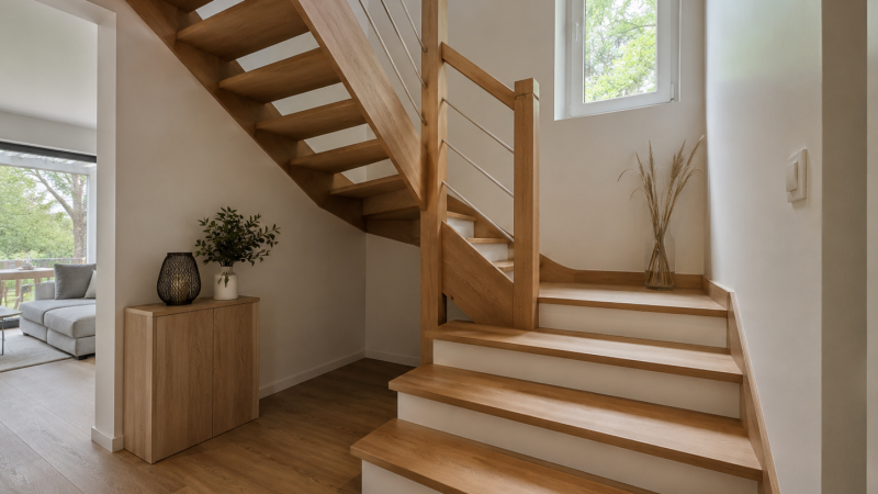 Escalier demi-tournant