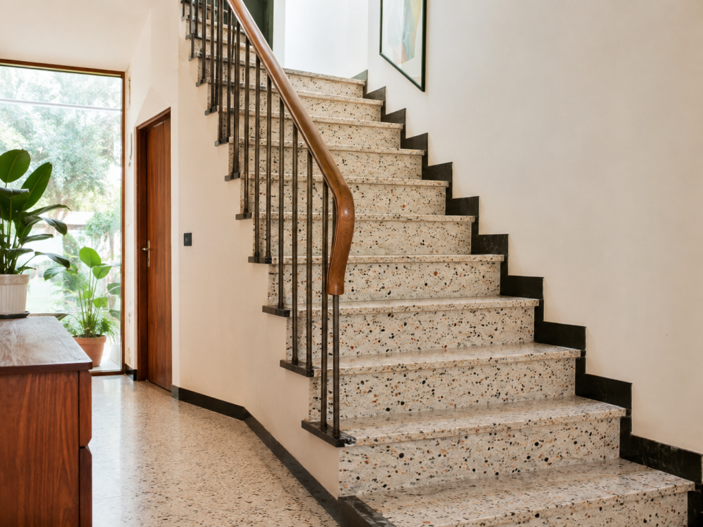 Escalier en terrazzo