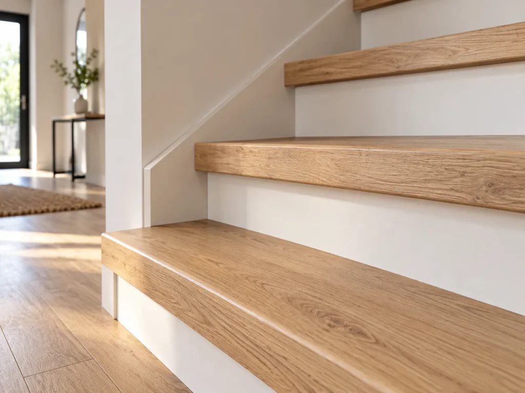 Escalier en chêne rénové
