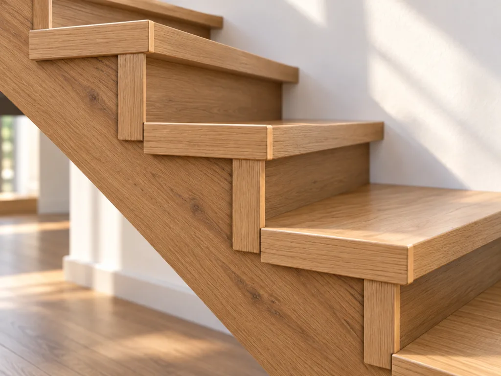 Escalier avec retour massif