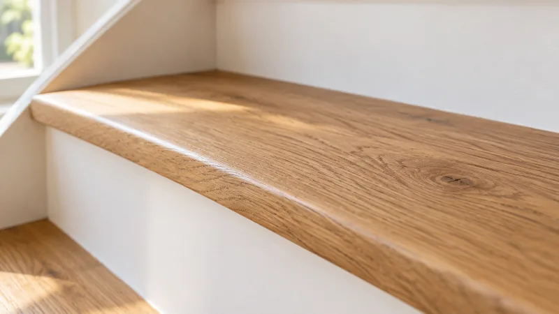 Marche d'escalier recouverte