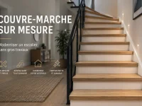 Couvre-marche sur mesure : moderniser un escalier sans gros travaux