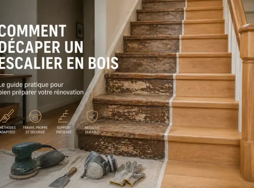 Décaper un escalier en bois : la bonne méthode pour repartir sur des bases saines