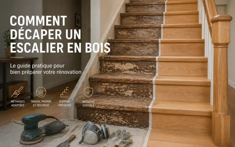 Décaper un escalier en bois : la bonne méthode pour repartir sur des bases saines