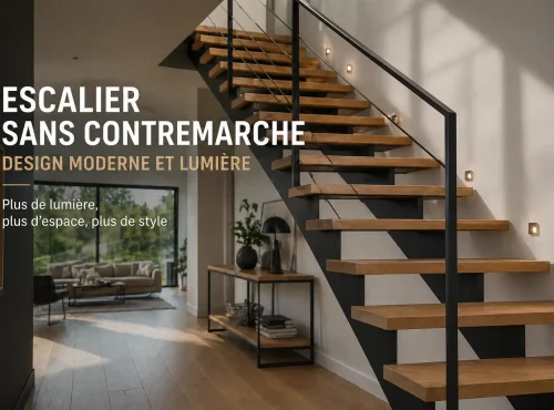 Escalier sans contremarche : une esthétique légère pour moderniser votre intérieur