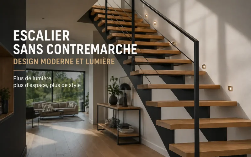Escalier sans contremarche : une esthétique légère pour moderniser votre intérieur
