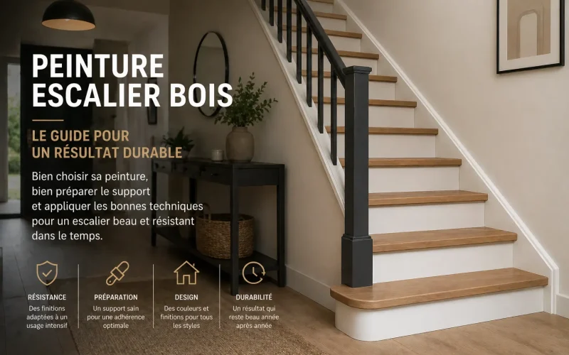 Peinture escalier bois : comment choisir la bonne finition pour un résultat durable ?