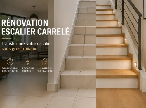 Rénovation d&rsquo;un escalier carrelé : comment le moderniser sans gros travaux ?