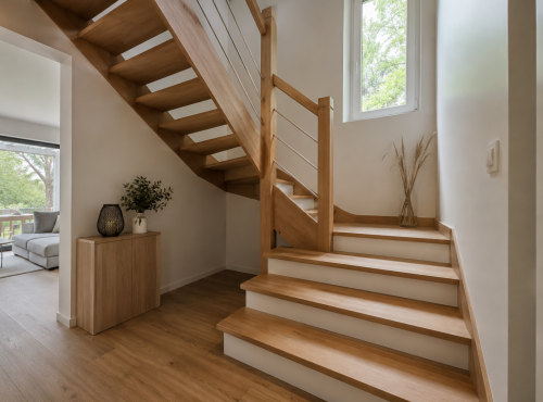Escalier demi-tournant