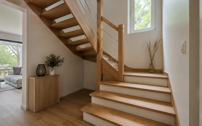 Escalier demi-tournant