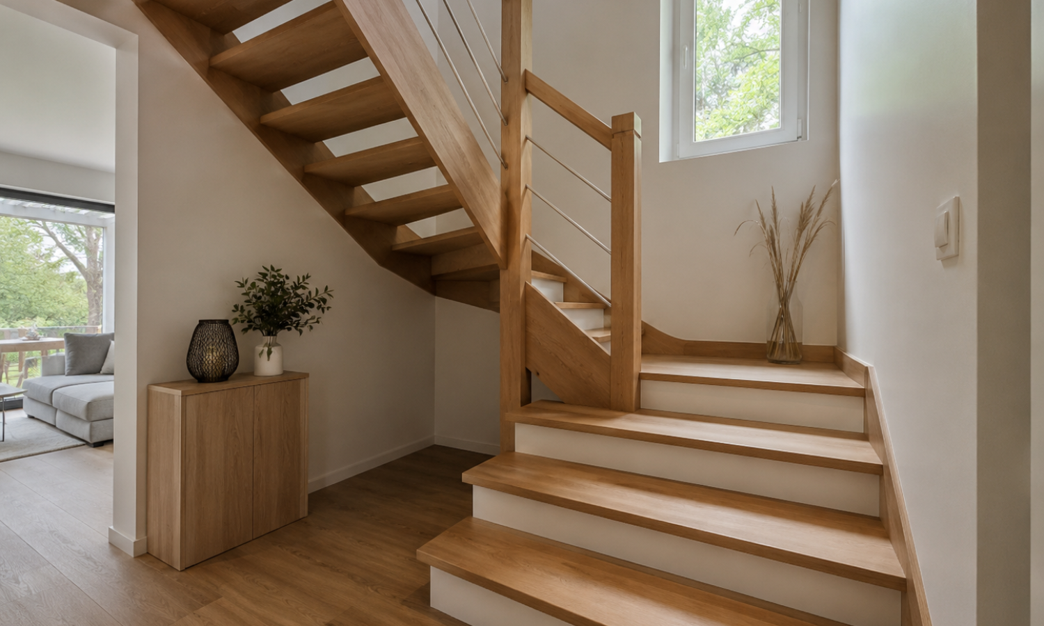 Escalier demi-tournant