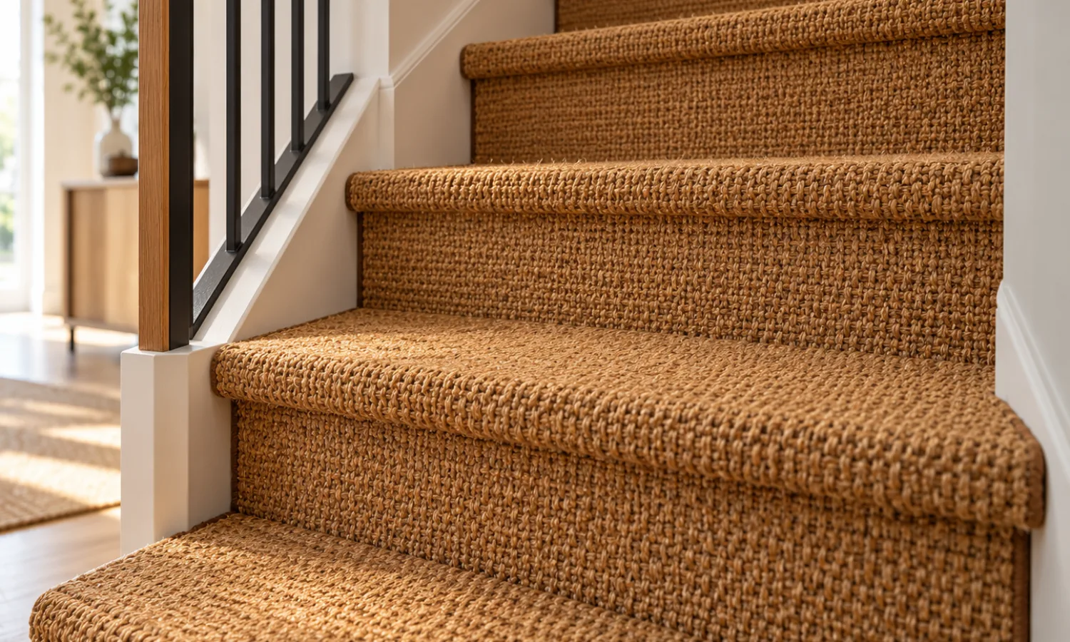 Escalier en tapis de coco