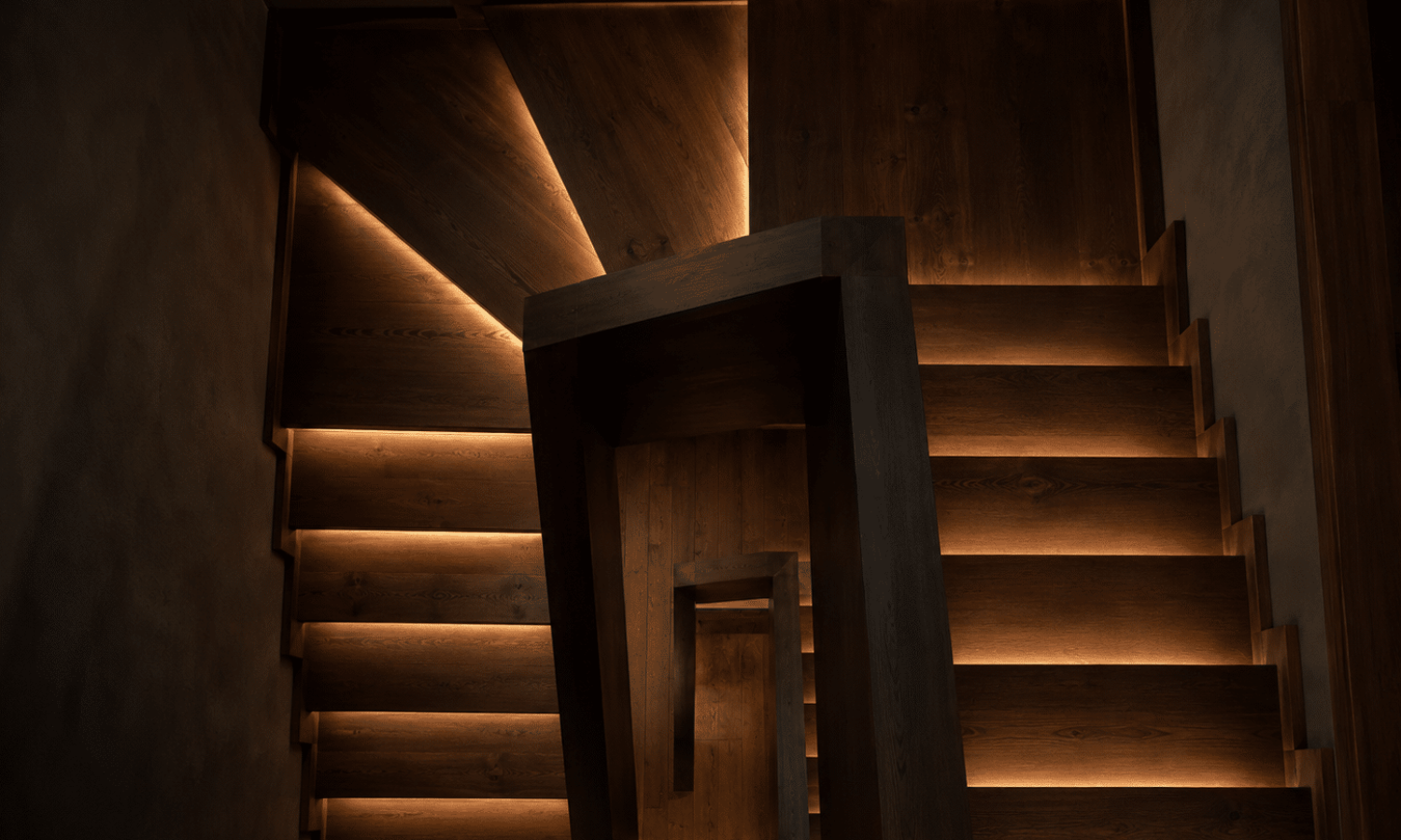 Escalier avec LED