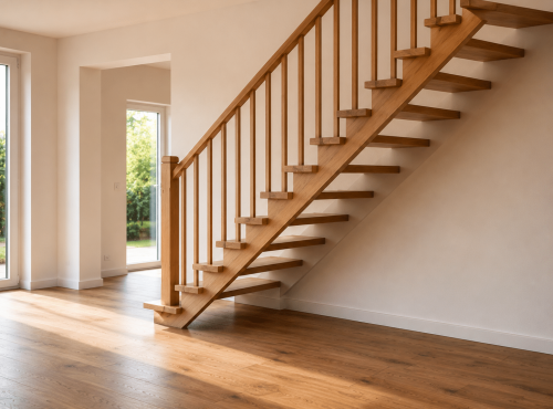 Escalier ouvert avec espace libre