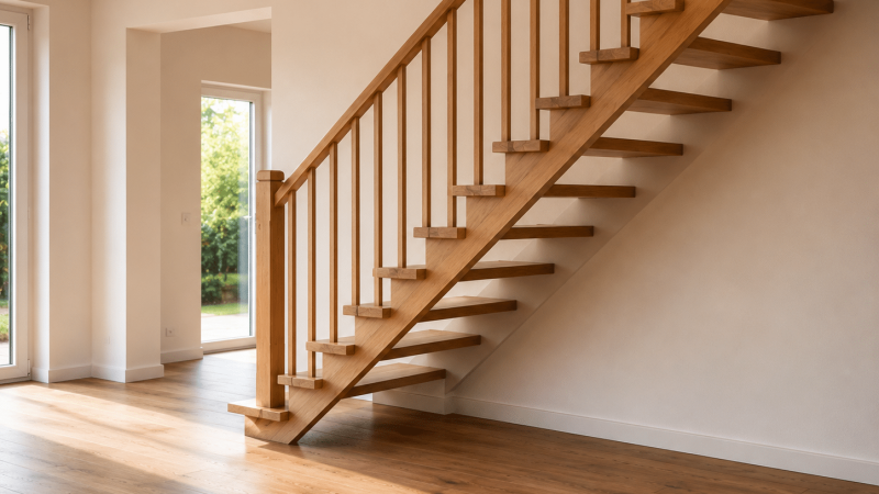Escalier ouvert avec espace libre
