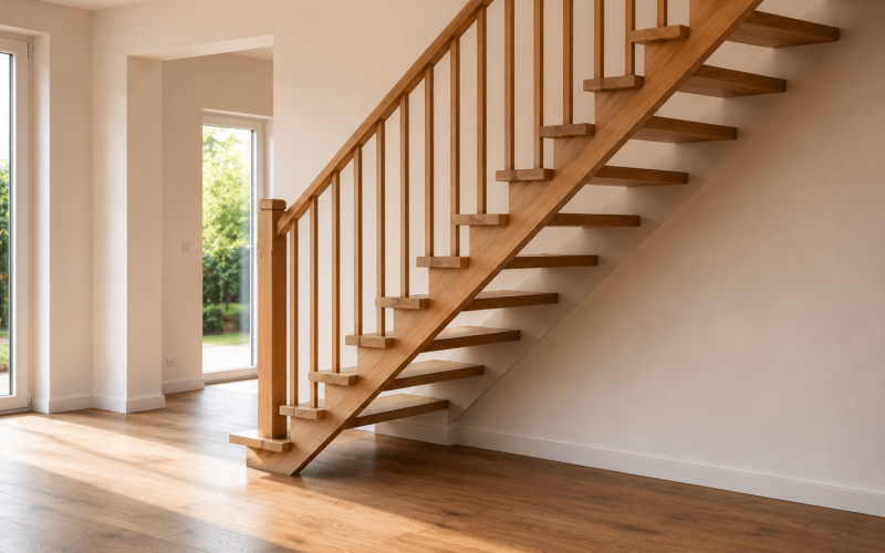 Escalier ouvert avec espace libre