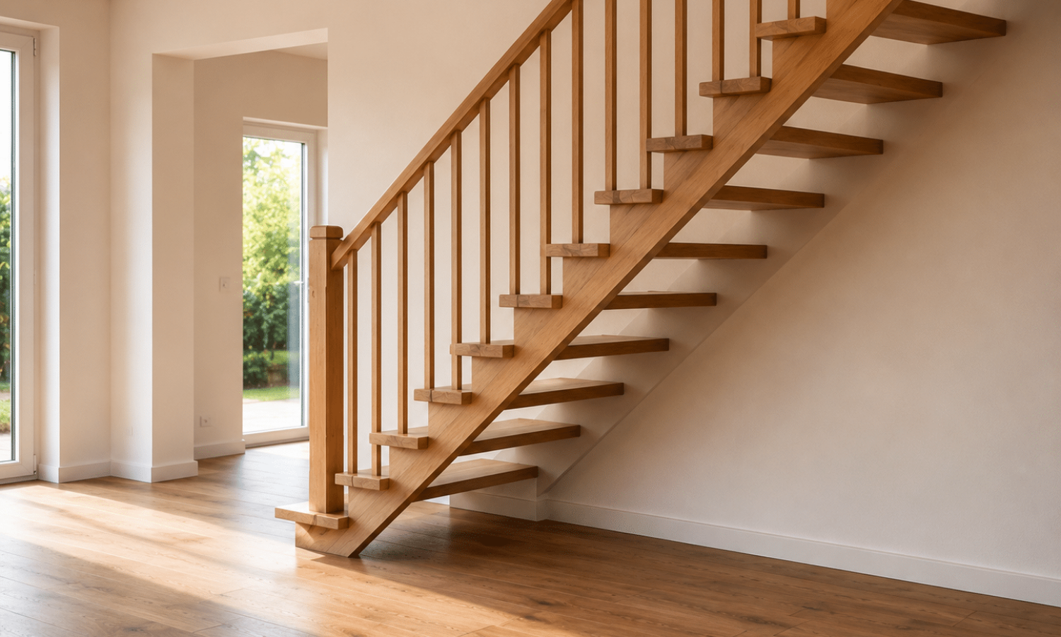 Escalier ouvert avec espace libre