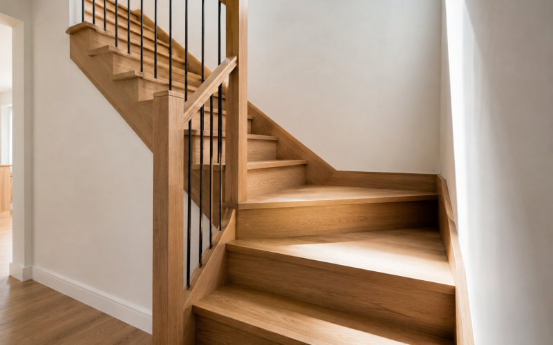 Escalier quart tournant