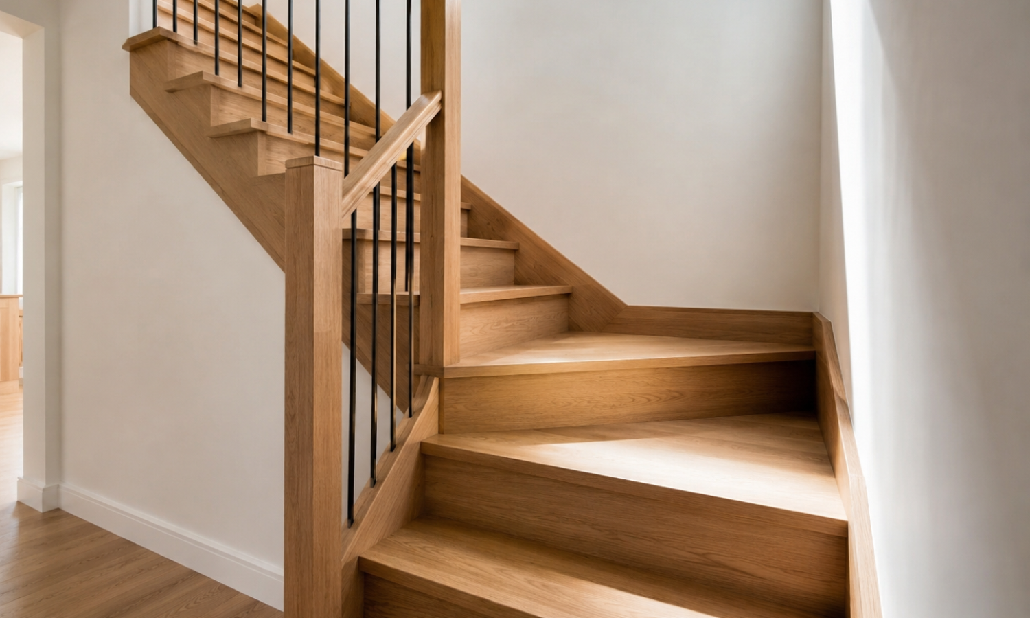 Escalier quart tournant