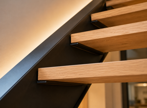 Escalier quart tournant sans contremarche