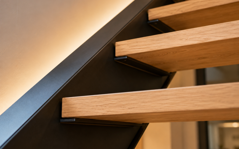 Escalier quart tournant sans contremarche