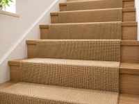 Escalier avec tapis en sisal