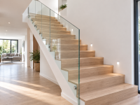 rambarde d'escalier en verre