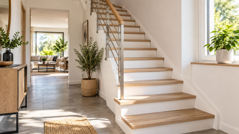 Revêtement d'escalier en intérieur